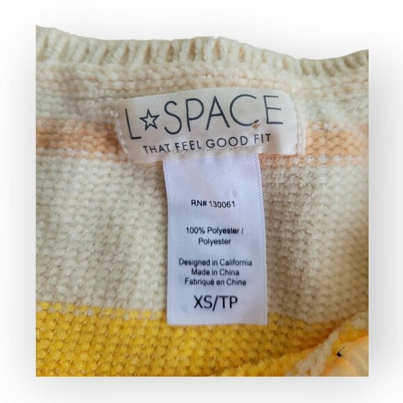 L*SPACE Sun Seeker Colorblock XS Lightweight Sweater - Picture 8 of 12